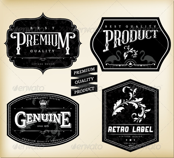 590x536 Retro Labels By Aivectors Graphicriver