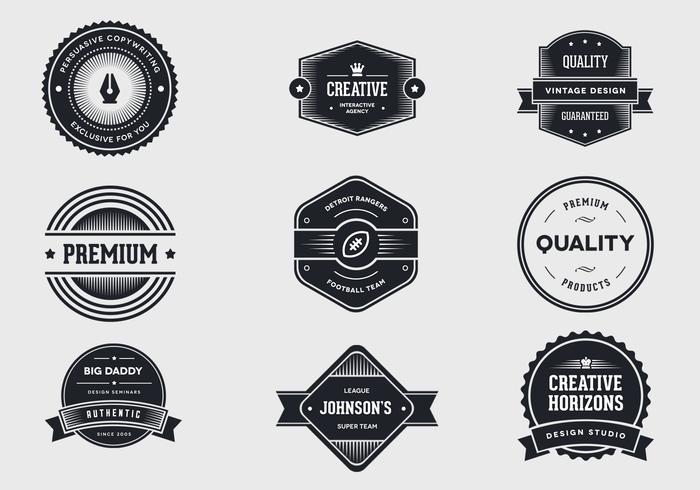 700x490 Vintage Label Vector Pack