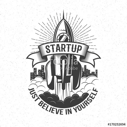 500x500 Startup Retro Logo