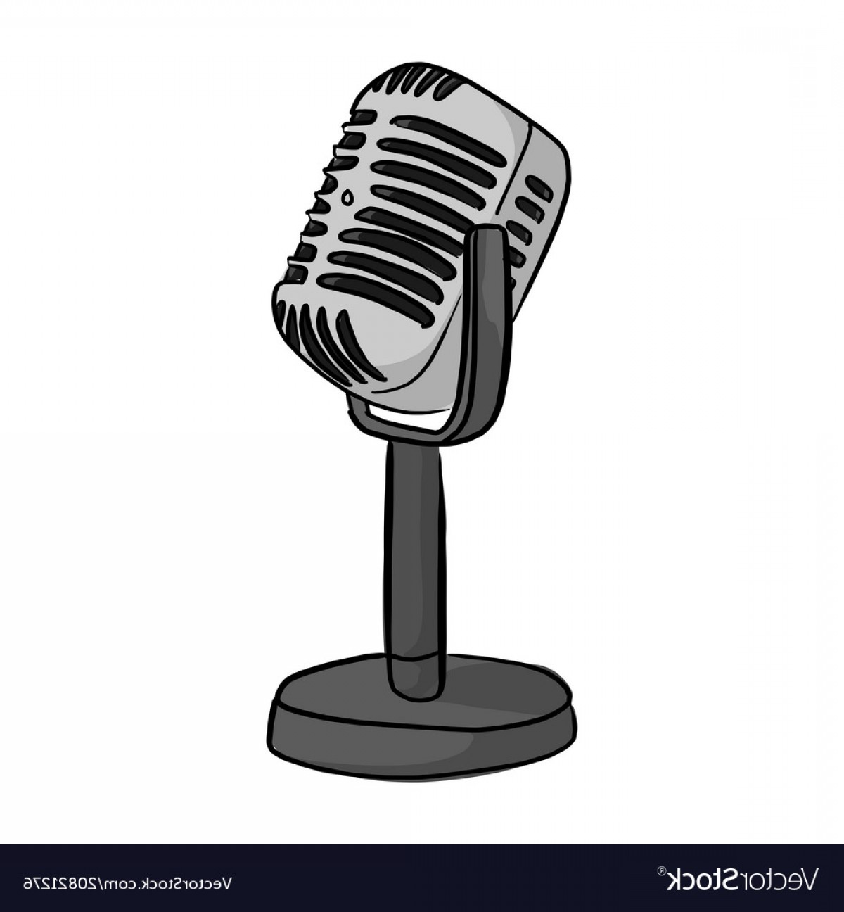 1200x1296 Retro Microphone Vector Sohadacouri