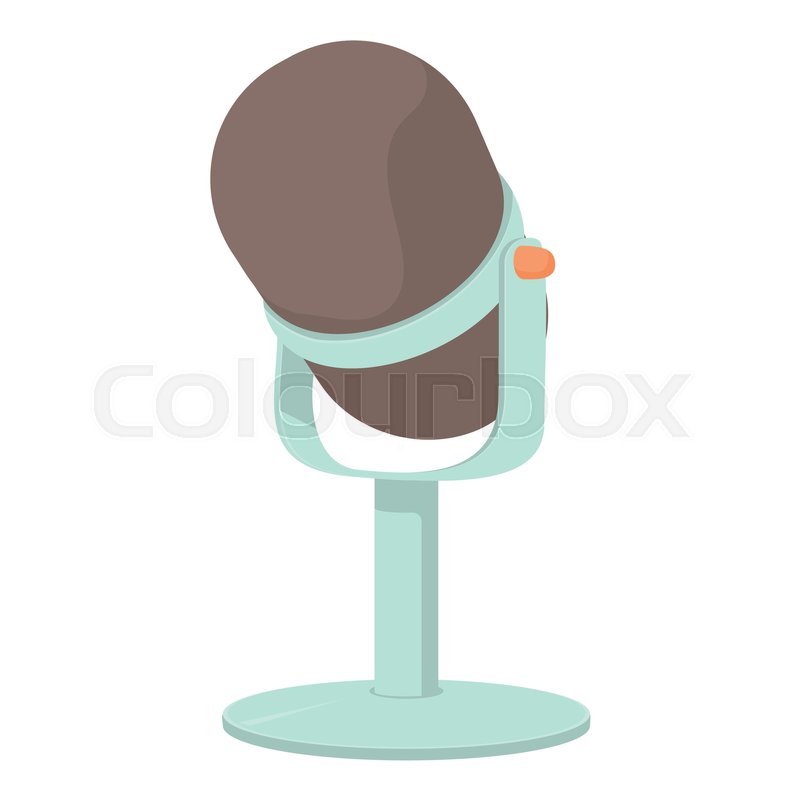 800x800 Retro Microphone Icon. Cartoon Illustration Of Retro Microphone