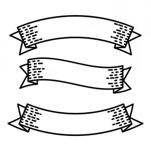 300x300 Retro Ribbon Banners Set For Template Vintage Vector Arenawp