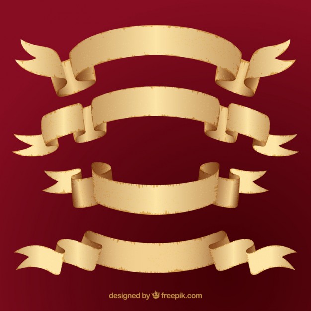 626x626 Retro Ribbon Banners Vector Free Download