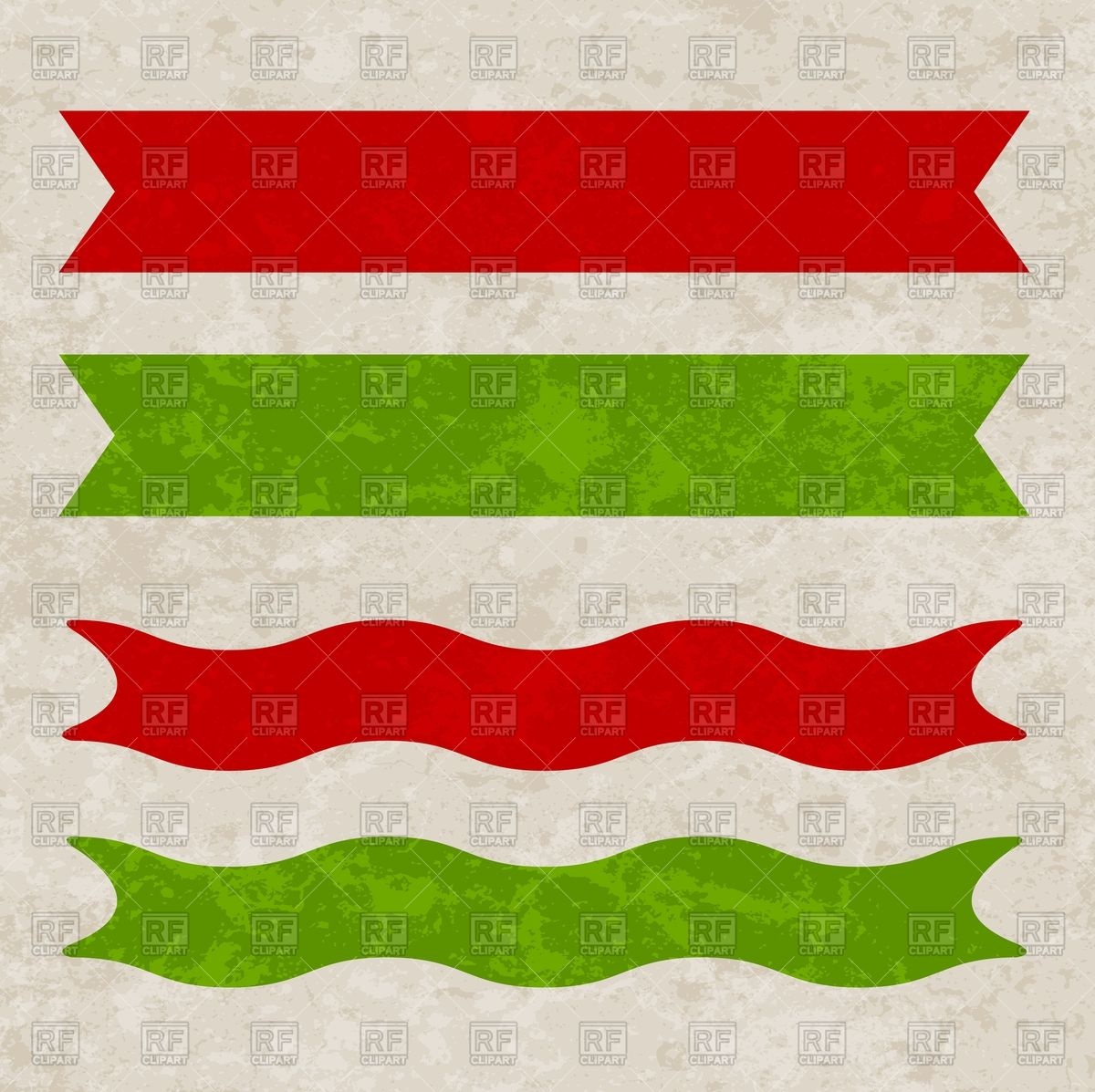 1200x1197 Grunge Retro Ribbons Or Banners Vector Image Vector Artwork Of