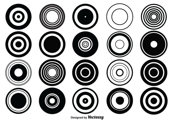 572x407 Retro Circle Shapes Vector Free Vector Download In .ai, .eps