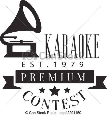 435x470 Singing Contest Karaoke Premium Quality Bar Club Monochrome
