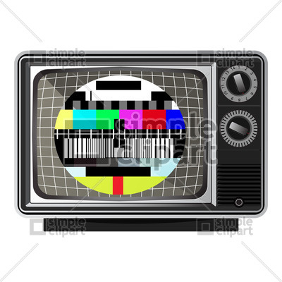 400x400 Retro Tv Vector Image