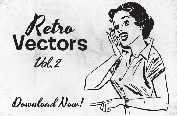 581x382 Free Hand Drawn Retro Vectors Creative Beacon