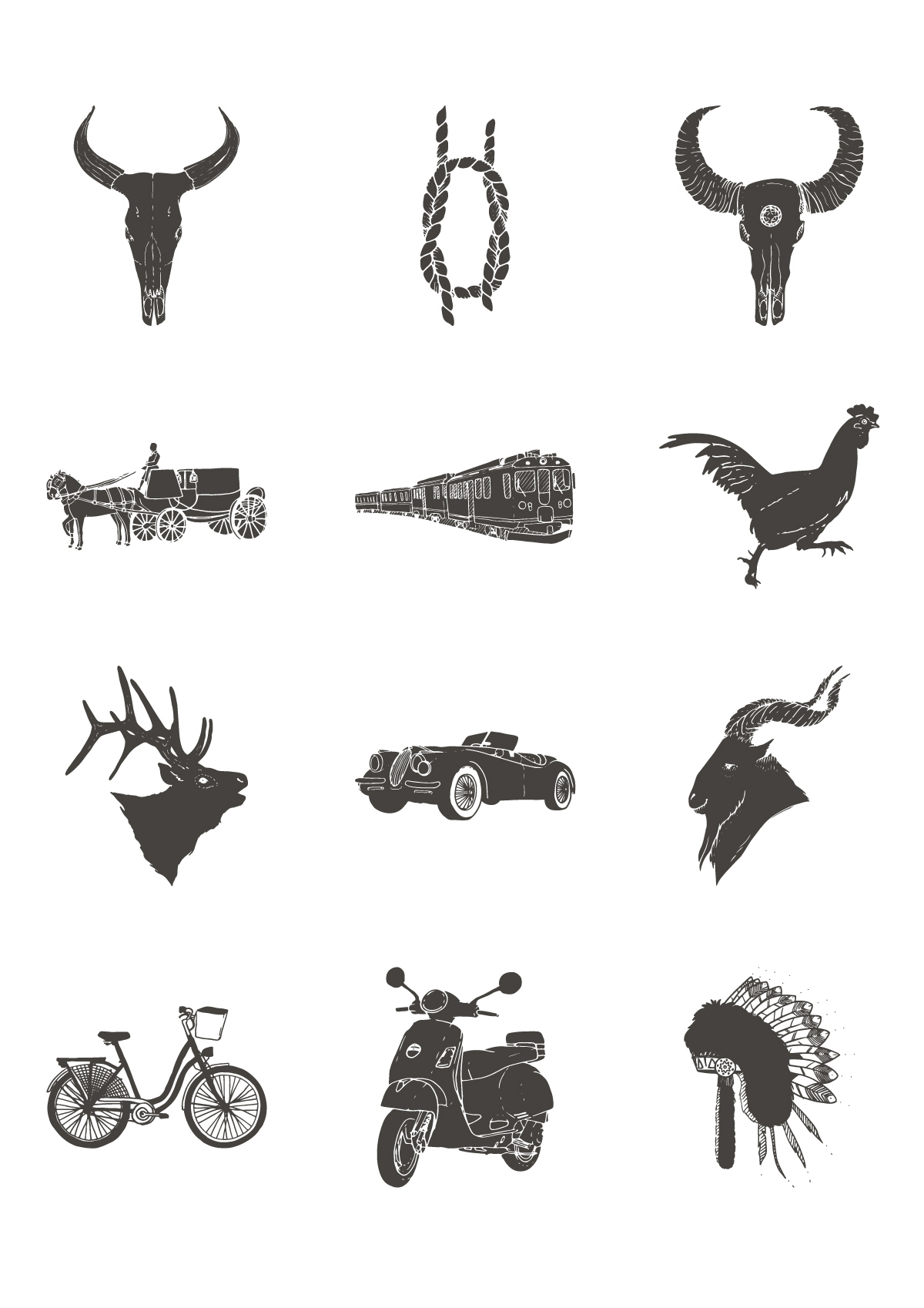 1200x1698 Retro And Vintage Vector Graphics