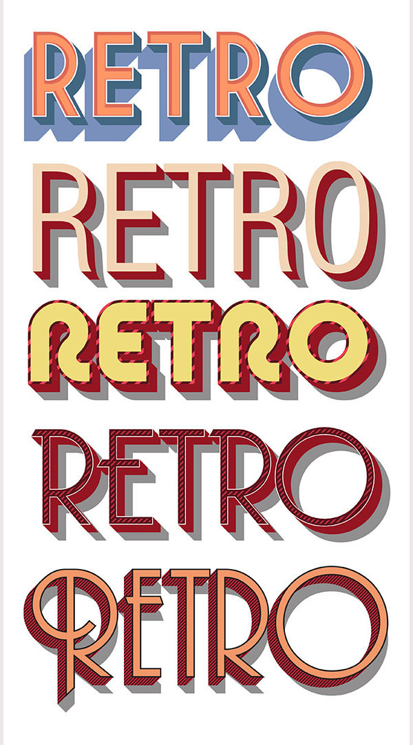 600x1080 Premium Retro Graphic Vector Design Collection Free Download