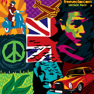 300x300 Vintage Vector Art Pack