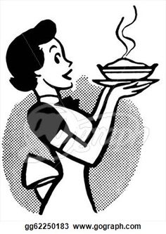 236x333 Retro Women Vector, Drinks Coffee