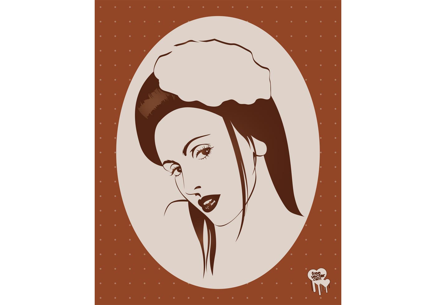 1400x980 Vintage Woman Free Vector Art