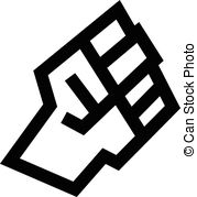 179x179 Fist Vector Icon, Revolution Concept.
