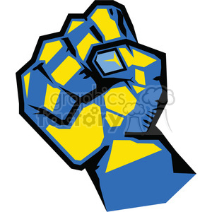 300x300 Royalty Free Clenched Fist 386445 Vector Clip Art Image