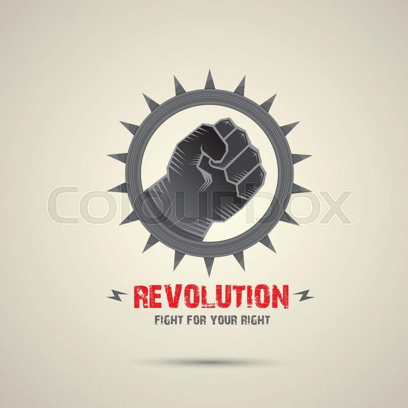 800x800 Clenched Fist. Vector Fist Icon. Revolution Fist. Freedom Concept