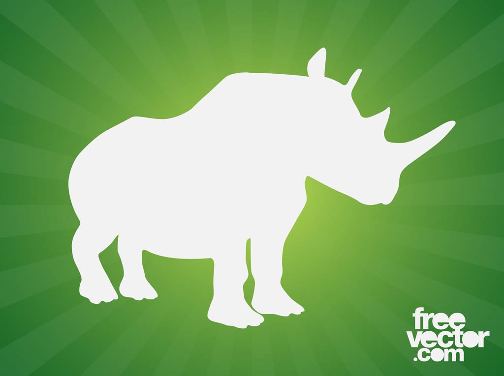 1024x765 Rhino Silhouette Vector Art Amp Graphics