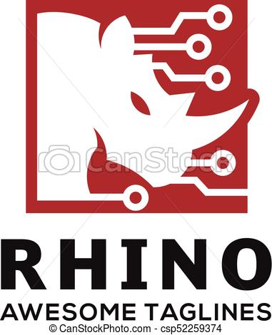 381x470 Rhinoceros, Rhino Logo.rhino Techno Logo, Business Template