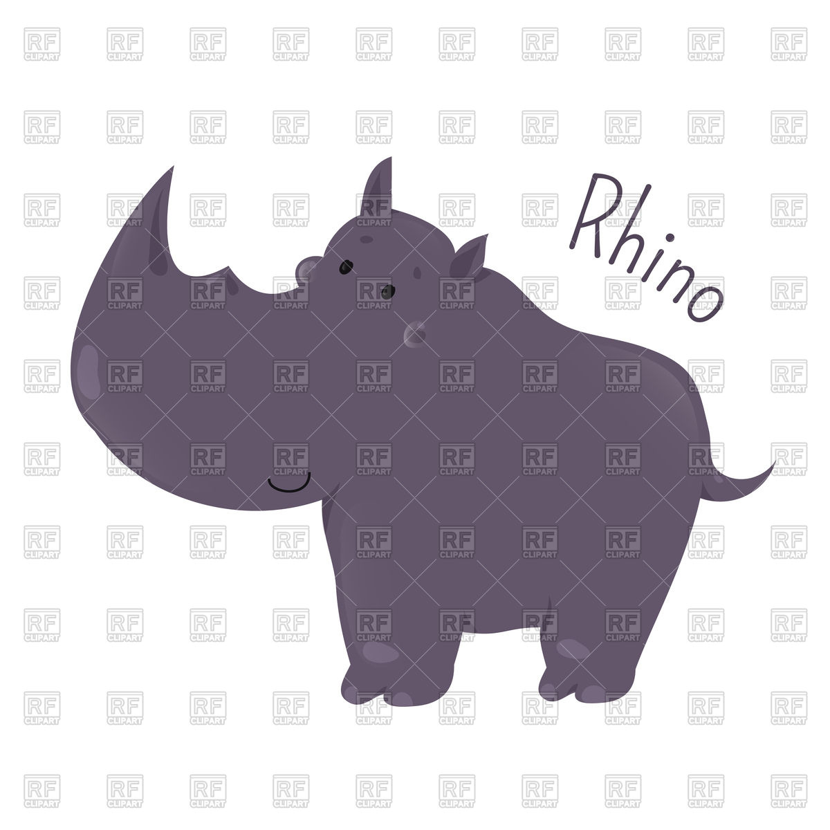 1200x1200 Rhino Vector Image Vector Artwork Of Plants And Animals Kannaa