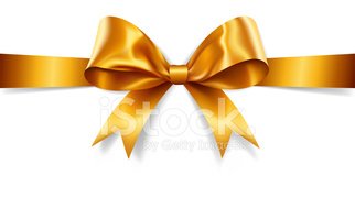 322x200 Gold Gift Bow (Vector) Stock Vectors