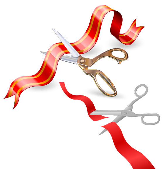 557x579 2 Ribbon Cutting Vector Graphic Graphic Hive