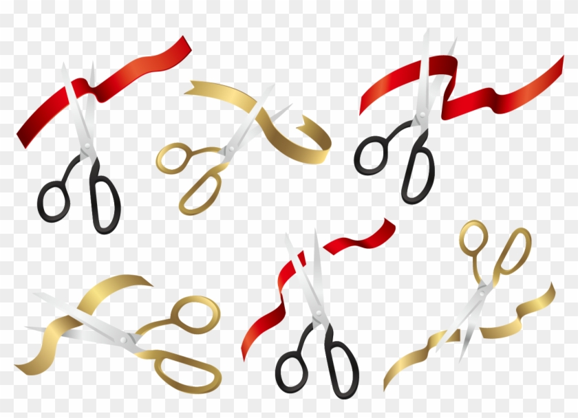 840x608 Scissors Opening Ceremony Ribbon