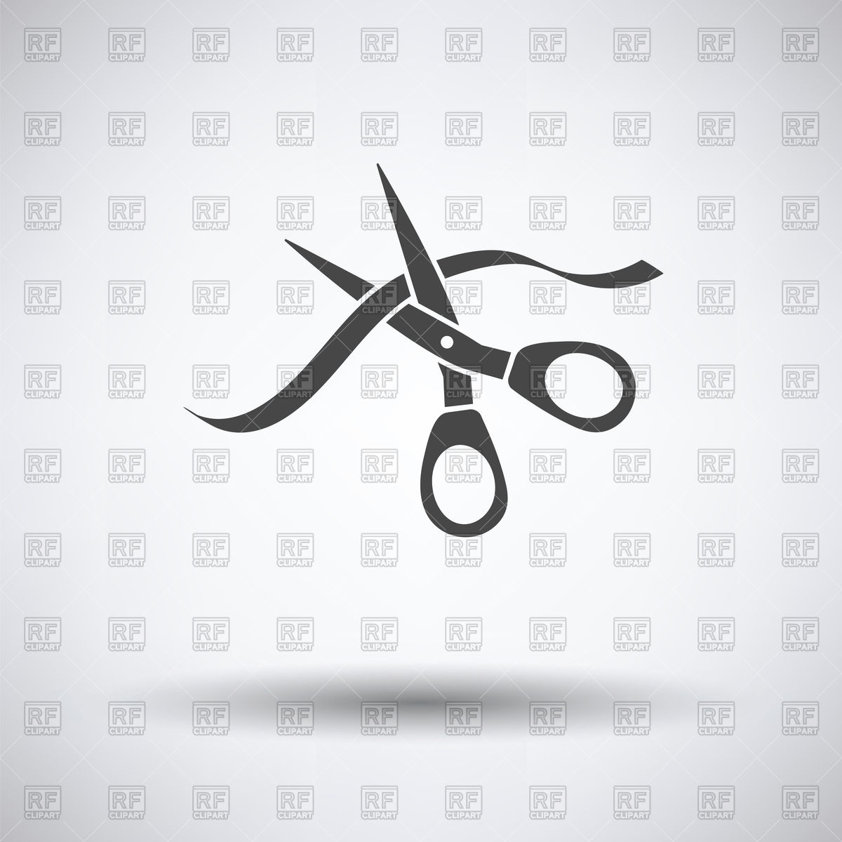 1200x1200 Scissors And Ribbon