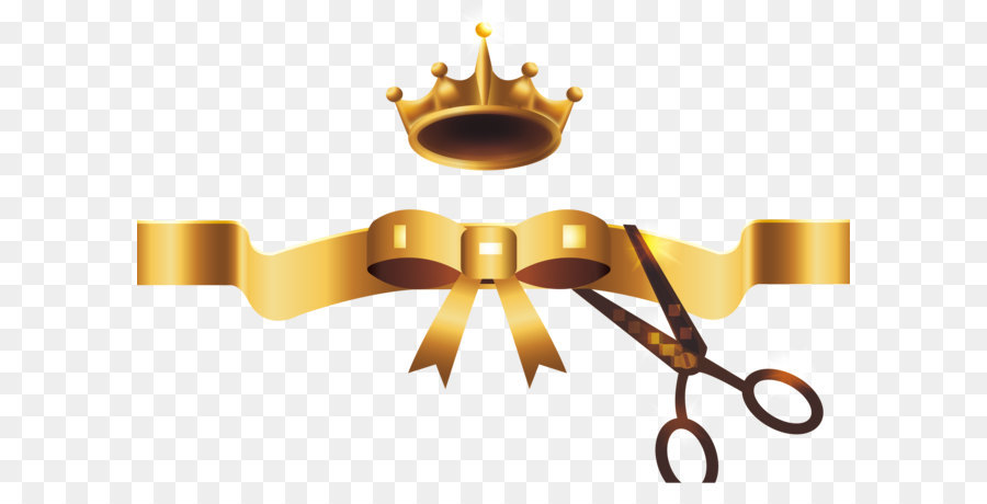900x460 Golden Ribbon Ribbon Cutting Png Download