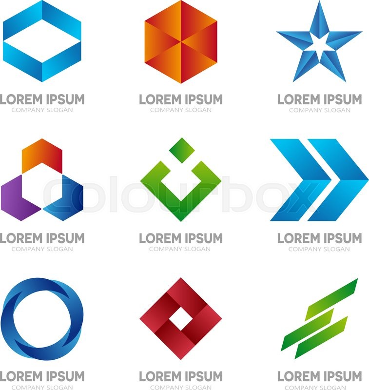 757x800 Set Of Abstract Logo Design Template. Abstract Logo. Swirl Logo