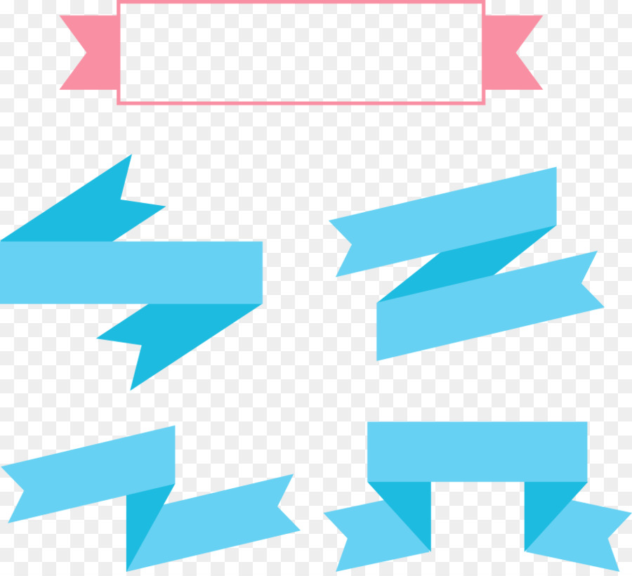 900x820 Download Blue With Ribbon Vector Square Frame With Ribbon