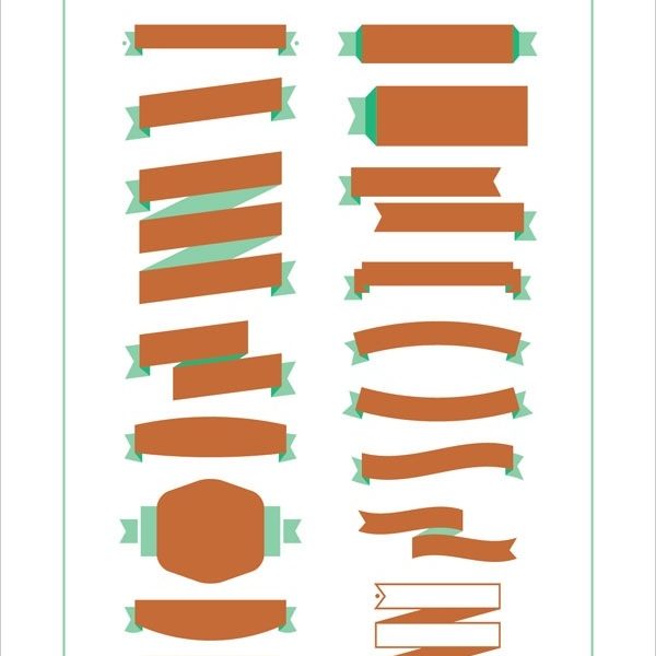 600x600 Free Ribbon Vector Amp Banner Set In Ai, Eps Amp Cdr Format With Free