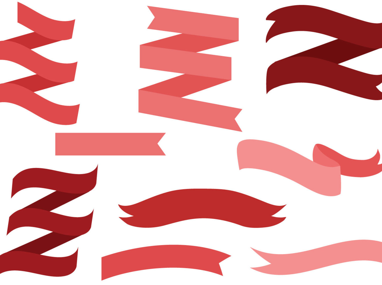 1312x980 Free Ribbon Bows 2 Vectors Vector Art Amp Graphics