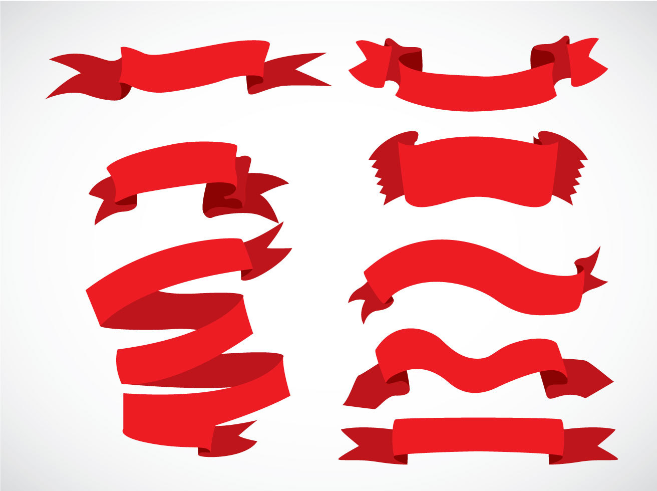 1312x980 Red Ribbons Vector Sets Vector Art Amp Graphics