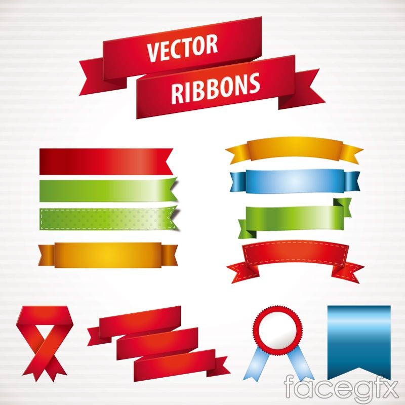 800x800 Ribbon Vector Creative Color Ribbon Design Vector