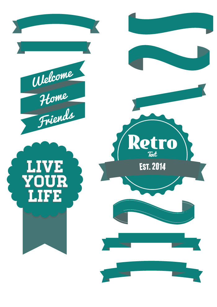 700x986 Vector Ribbon Pack