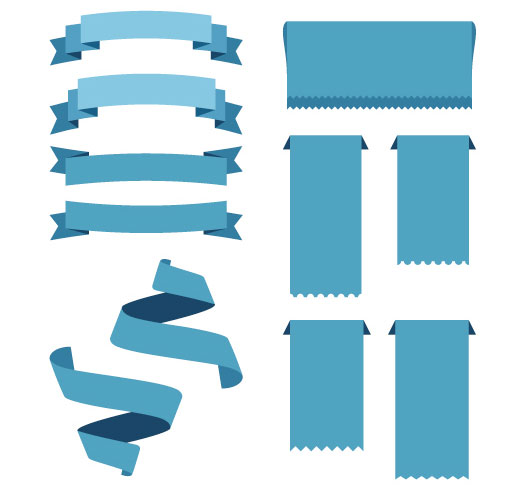 530x485 40 Free Vector Ribbons Creative Beacon