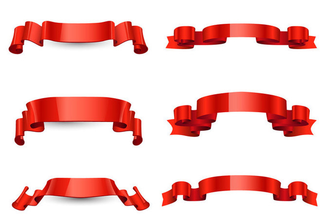 632x443 Red Ribbon Vector Free Vector Download 151033 Cannypic