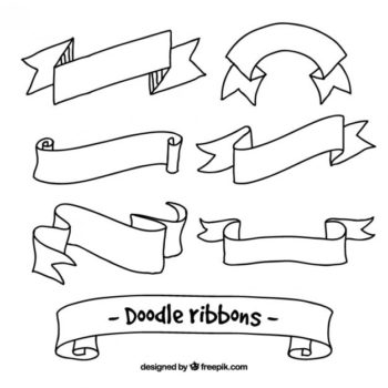 350x350 Ribbon Banner Design Free Download