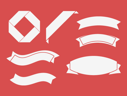 530x400 Vector Ribbons