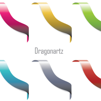 340x340 Free Corner Ribbons Vector Graphics 123freevectors