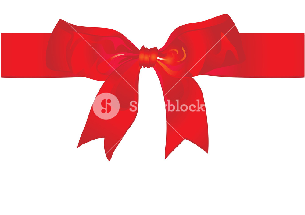 1000x707 Gift Ribbon. Vector Illustration Royalty Free Stock Image
