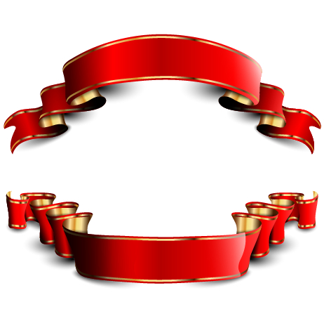 462x457 Luxury Colored Ribbons Vector Material 03 Free Download