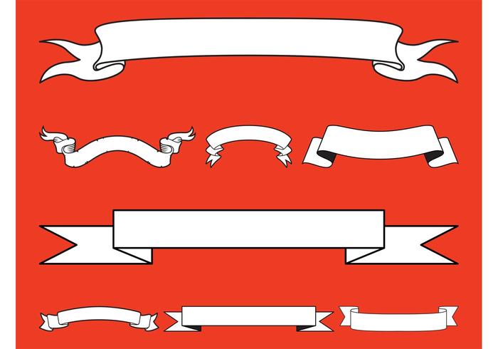 700x490 Vector Ribbon Set
