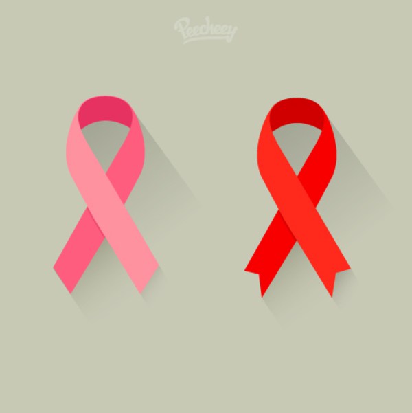 600x601 Cancer Awareness Ribbons Free Vector 123freevectors