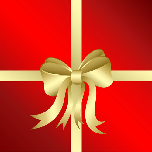 500x500 Gift Golden Ribbon Vector Png,ai Format Free Vector Download