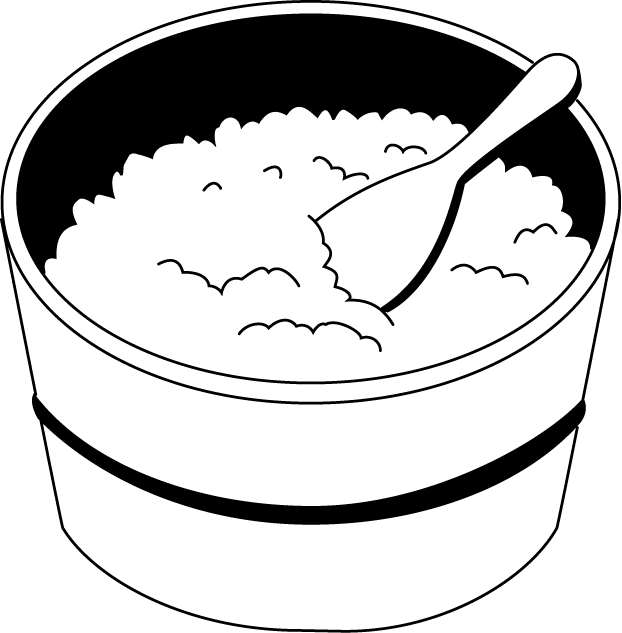 622x633 Rice Bowl Clipart