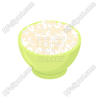 400x400 Bowl Of Round Rice Vector Image Vector Artwork Of Food And