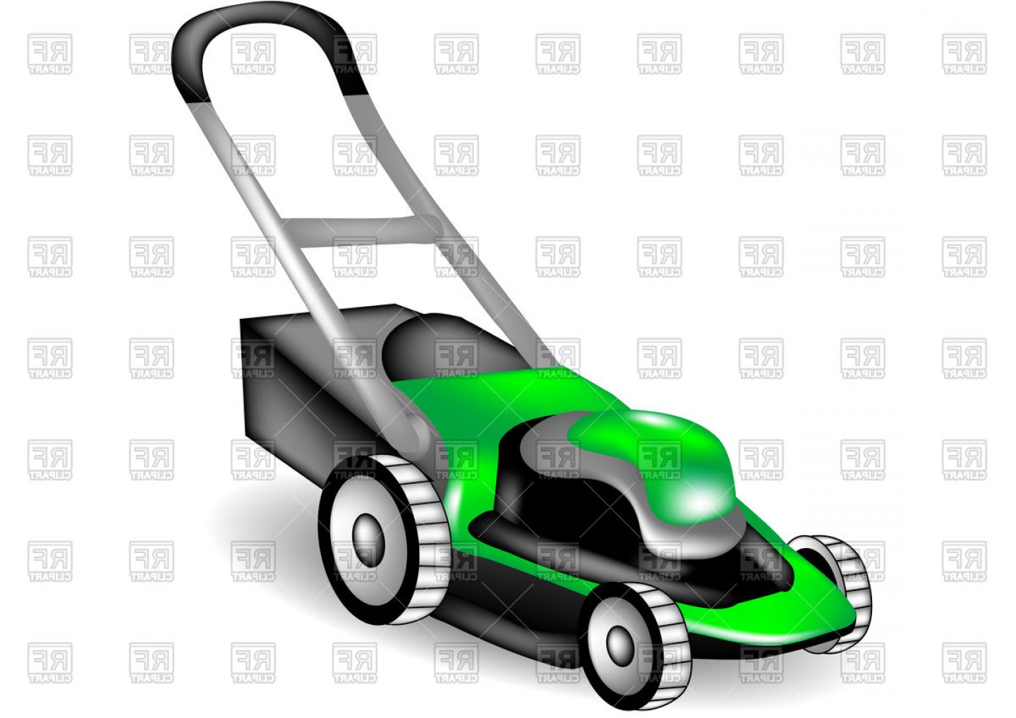 1440x1018 Lawn Mower On White Background Vector Clipart Lazttweet