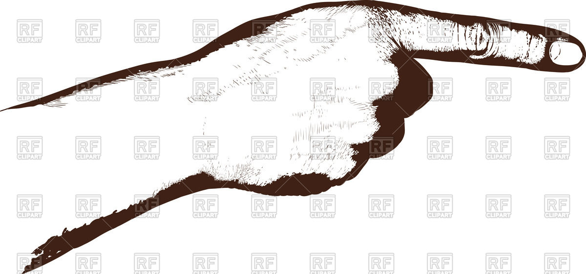 1200x563 Index Finger Pointing Direction To The Right Vector Image Vector