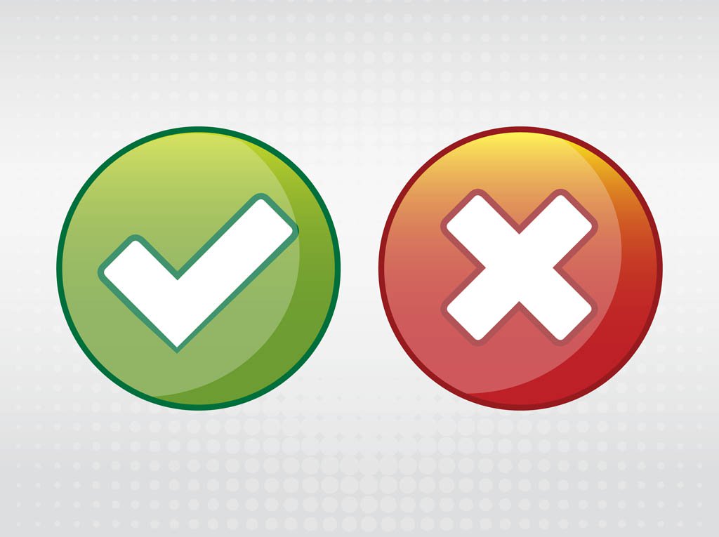 1024x765 Right And Wrong Icons Vector Art Amp Graphics